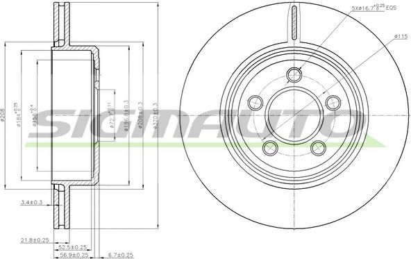 SIGMAUTO DBB766V - Jarrulevy inparts.fi