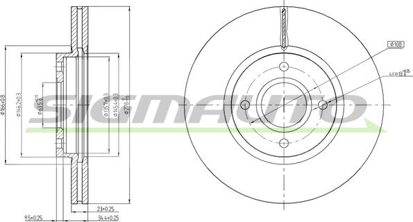 SIGMAUTO DBC461V - Jarrulevy inparts.fi