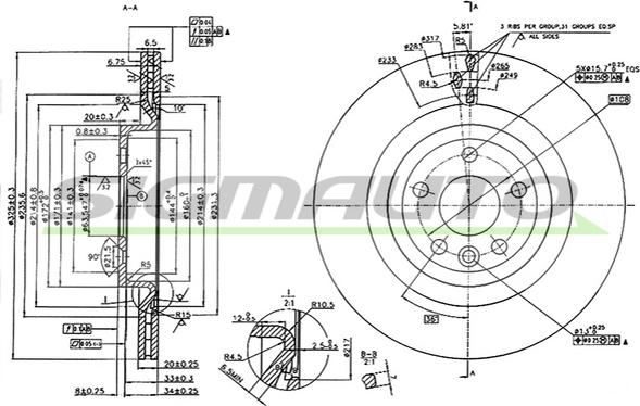 SIGMAUTO DBC432V - Jarrulevy inparts.fi