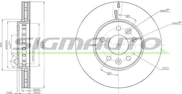 SIGMAUTO DBC507V - Jarrulevy inparts.fi