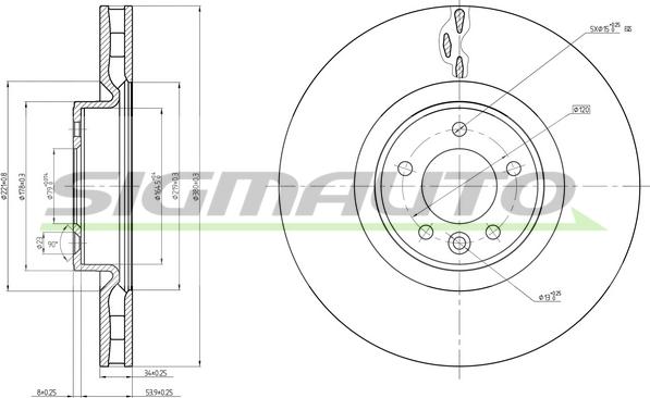 SIGMAUTO DBC601V - Jarrulevy inparts.fi