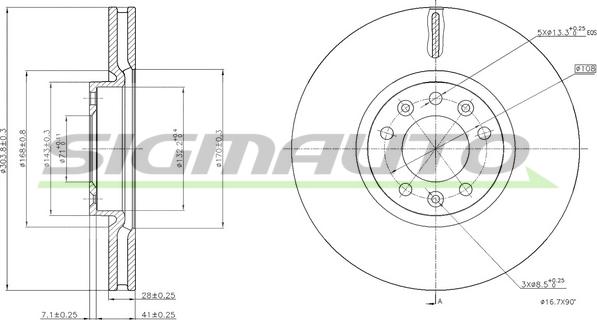 SIGMAUTO DBC156V - Jarrulevy inparts.fi