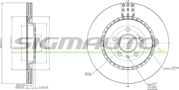 SIGMAUTO DBC383V - Jarrulevy inparts.fi