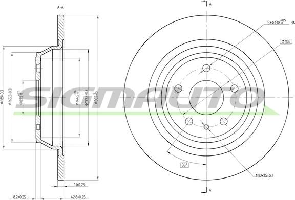 SIGMAUTO DBC338S - Jarrulevy inparts.fi