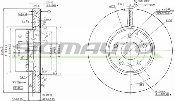 SIGMAUTO DBC337V - Jarrulevy inparts.fi