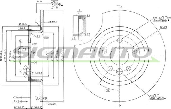 SIGMAUTO DBC771V - Jarrulevy inparts.fi