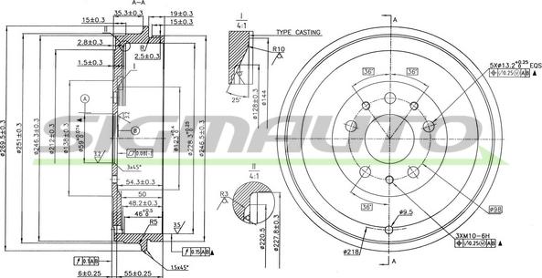 SIGMAUTO DR5005 - Jarrurumpu inparts.fi