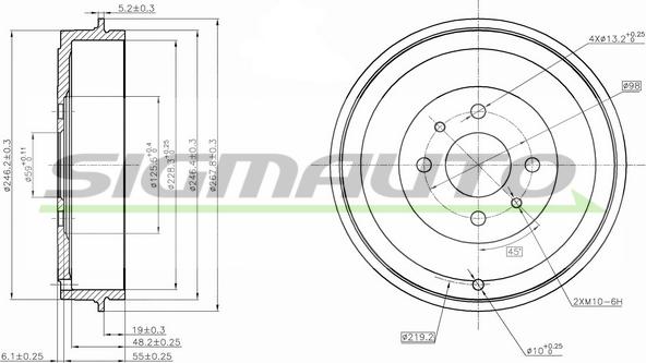 SIGMAUTO DR5267 - Jarrurumpu inparts.fi