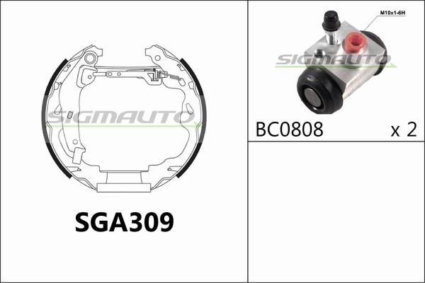 SIGMAUTO SGA309 - Jarrukenkäsarja inparts.fi