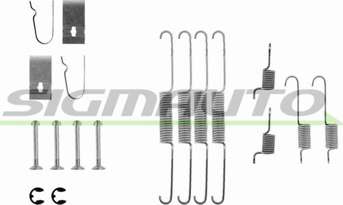 SIGMAUTO SK0636 - Tarvikesarja, jarrukengät inparts.fi