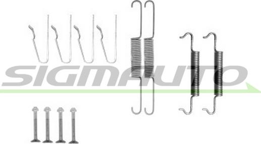 SIGMAUTO SK0027 - Tarvikesarja, jarrukengät inparts.fi