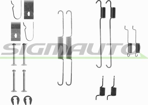 SIGMAUTO SK0815 - Tarvikesarja, jarrukengät inparts.fi