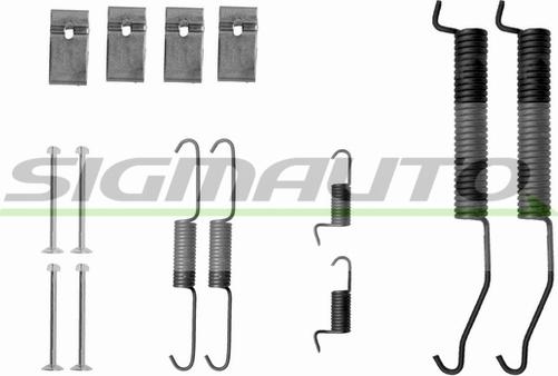 SIGMAUTO SK0812 - Tarvikesarja, jarrukengät inparts.fi