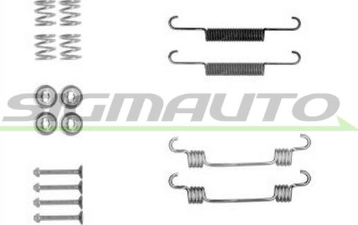 SIGMAUTO SK0887 - Tarvikesarja, jarrukengät inparts.fi