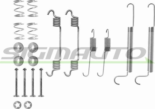 SIGMAUTO SK0766 - Tarvikesarja, jarrukengät inparts.fi