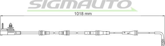 SIGMAUTO WI0957 - Kulumisenilmaisin, jarrupala inparts.fi
