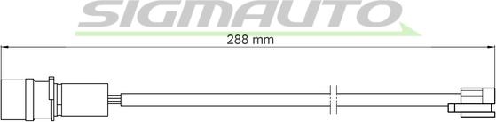 SIGMAUTO WI0969 - Kulumisenilmaisin, jarrupala inparts.fi