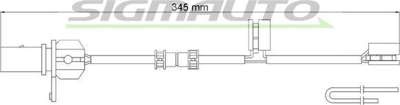 SIGMAUTO WI0968 - Kulumisenilmaisin, jarrupala inparts.fi