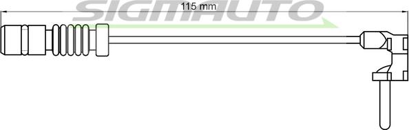 SIGMAUTO WI0597 - Kulumisenilmaisin, jarrupala inparts.fi