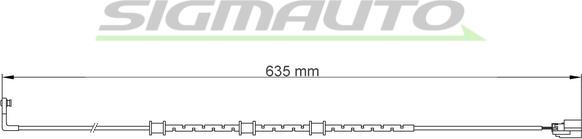 SIGMAUTO WI0757 - Kulumisenilmaisin, jarrupala inparts.fi