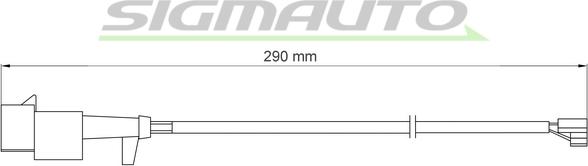 SIGMAUTO WI0713 - Kulumisenilmaisin, jarrupala inparts.fi