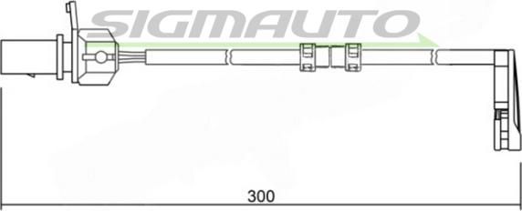 SIGMAUTO WI0733 - Kulumisenilmaisin, jarrupala inparts.fi