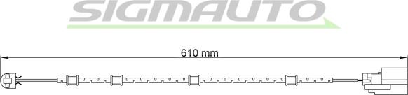 SIGMAUTO WI0728 - Kulumisenilmaisin, jarrupala inparts.fi