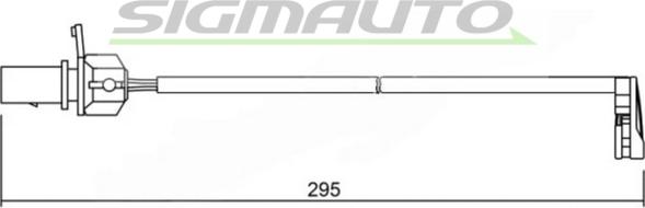 SIGMAUTO WI0723 - Kulumisenilmaisin, jarrupala inparts.fi