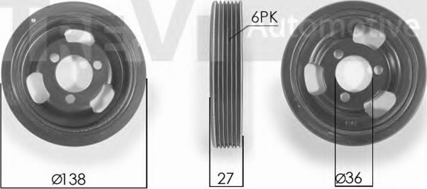 S&K SK498482 - Hihnapyörä, kampiakseli inparts.fi