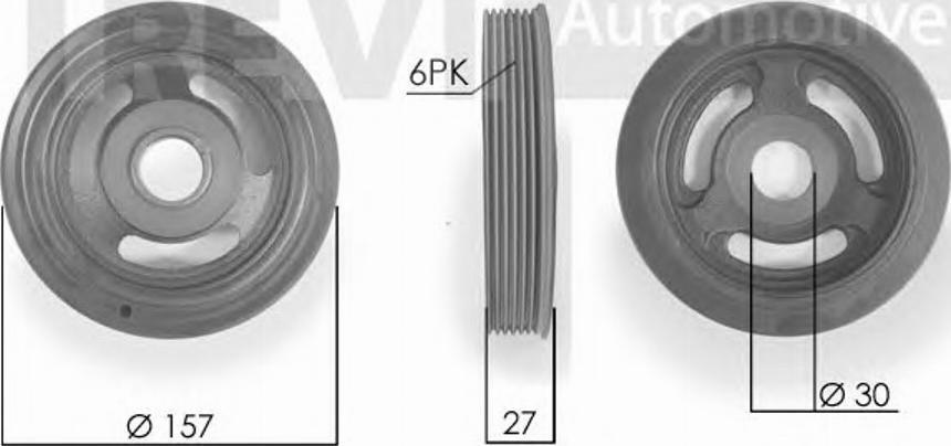 S&K SK769880 - Hihnapyörä, kampiakseli inparts.fi