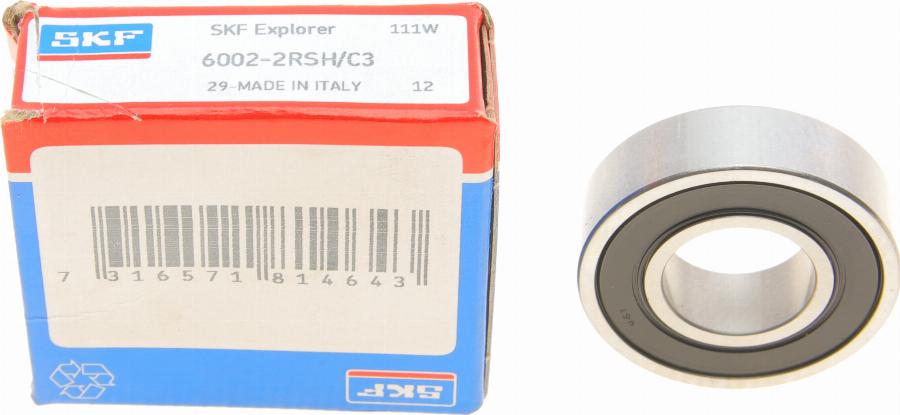 SKF 6002-2RSH/C3 - Laakeri inparts.fi