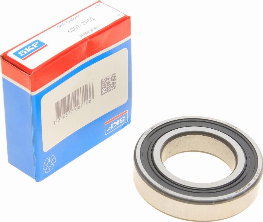 SKF 6007-2RS1 - Keskilaakeri, vetoakseli inparts.fi