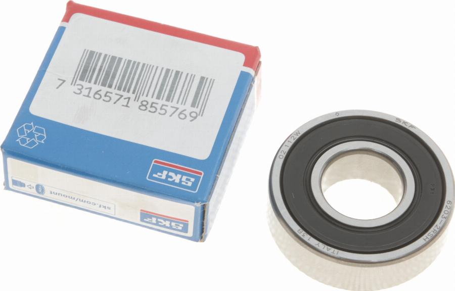 SKF 6203-2RSH - Laturi inparts.fi