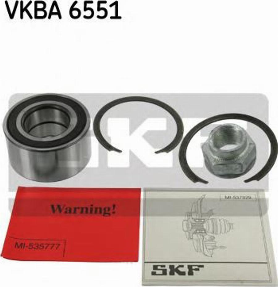 SKF VKBA6551 - Pyöränlaakerisarja inparts.fi