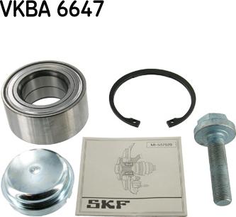 SKF VKBA 6647 - Pyöränlaakerisarja inparts.fi