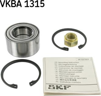 SKF VKBA 1315 - Pyöränlaakerisarja inparts.fi