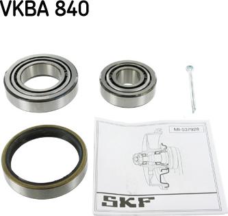 SKF VKBA 840 - Pyöränlaakerisarja inparts.fi