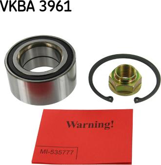 SKF VKBA 3961 - Pyöränlaakerisarja inparts.fi