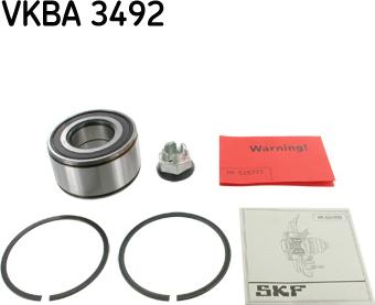 SKF VKBA 3492 - Pyöränlaakerisarja inparts.fi