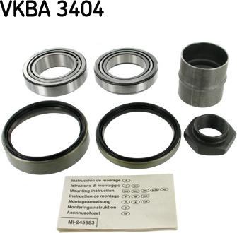 SKF VKBA 3404 - Pyöränlaakerisarja inparts.fi