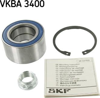 SKF VKBA 3400 - Pyöränlaakerisarja inparts.fi