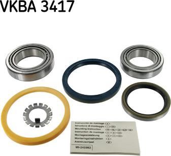 SKF VKBA 3417 - Pyöränlaakerisarja inparts.fi