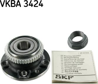 SKF VKBA 3424 - Pyöränlaakerisarja inparts.fi