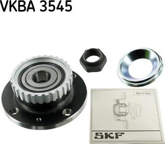 SKF VKBA 3545 - Pyörän napa inparts.fi