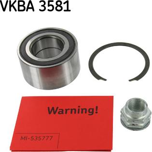 SKF VKBA 3581 - Pyöränlaakerisarja inparts.fi