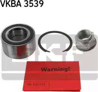 SKF VKBA 3539 - Pyöränlaakerisarja inparts.fi