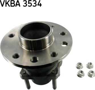 SKF VKBA 3534 - Pyörän napa inparts.fi