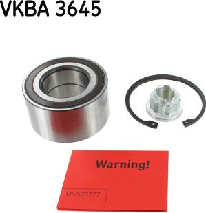 SKF VKBA 3645 - Pyöränlaakerisarja inparts.fi