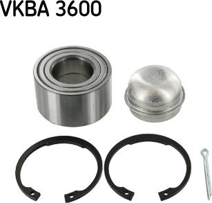 SKF VKBA 3600 - Pyöränlaakerisarja inparts.fi