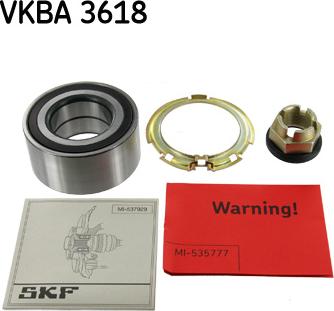 SKF VKBA 3618 - Pyöränlaakerisarja inparts.fi